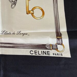 Celine vintage silk scarf